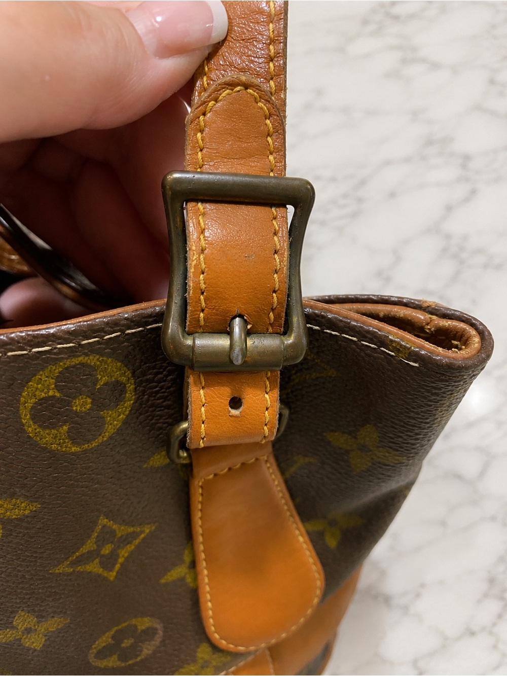 Louis Vuitton French Company Monogram Bucket Bag W/ O… - Gem